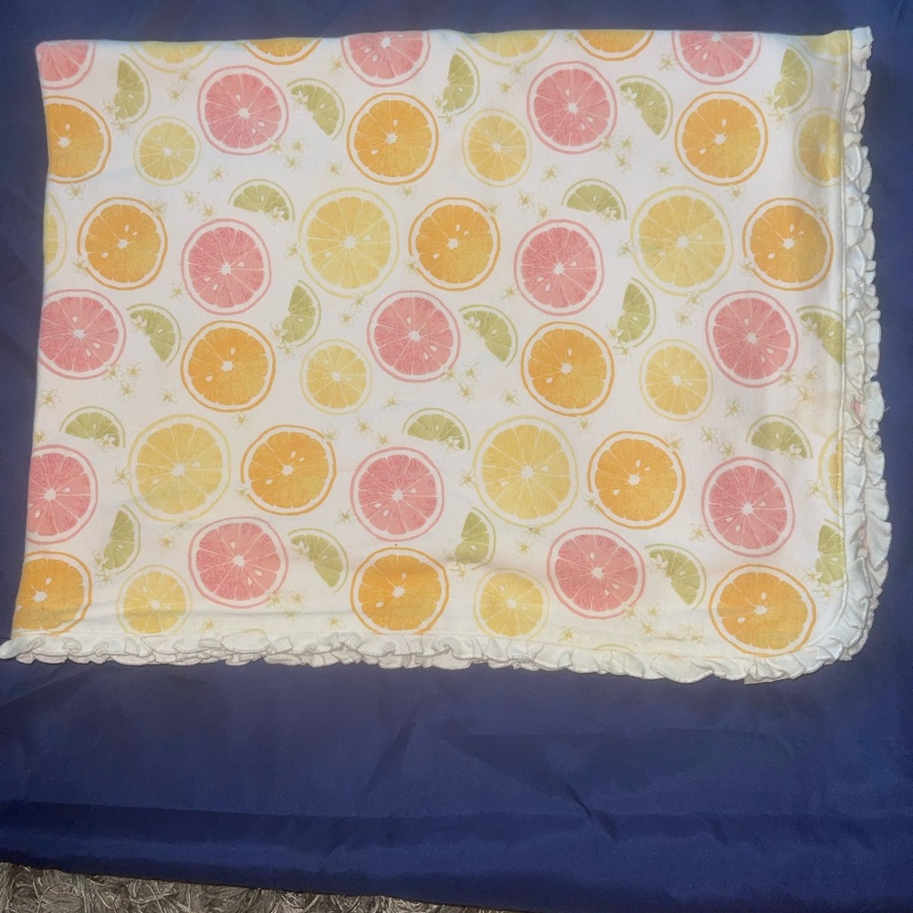 Gymboree Citrus Patterned Blanket - Pink, Yellow, Green